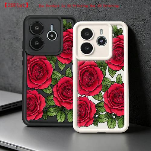 phone case 2d flat bright for red rose case suitable for xiaomi suitable for redmi note 15 pro 14 for redmi 12c 13c 14c 15c a3 a4 a7 12pro 14pro plus 13 12 11 10 for poco x3 c50 c51 c61 c85 f8 10s 11s 12s phone cover