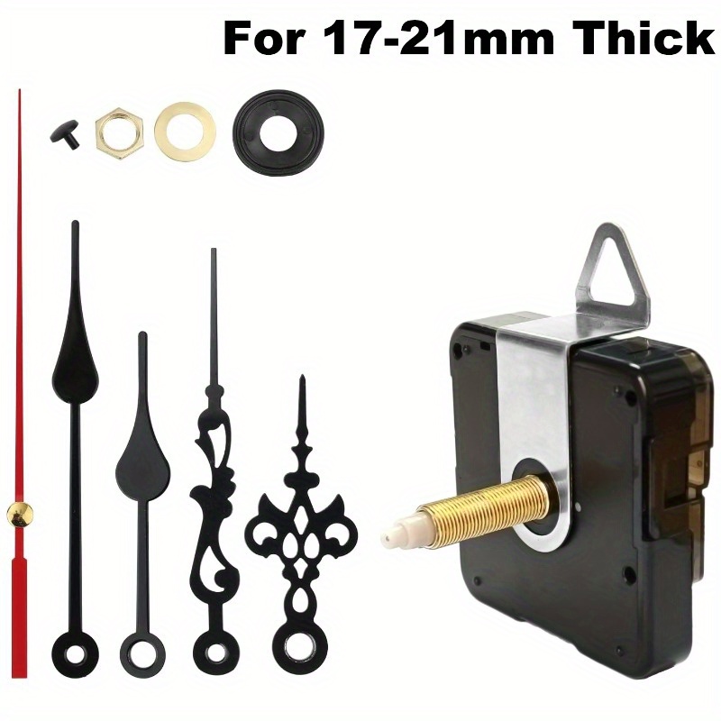 Image of Diy Wall Decoration Wall Clock Accessory With Of Hands Heavy Duty Clock Movement Repair Kit For Marble Clocks | 31mm Long Shaft | High Torque Clock Movement