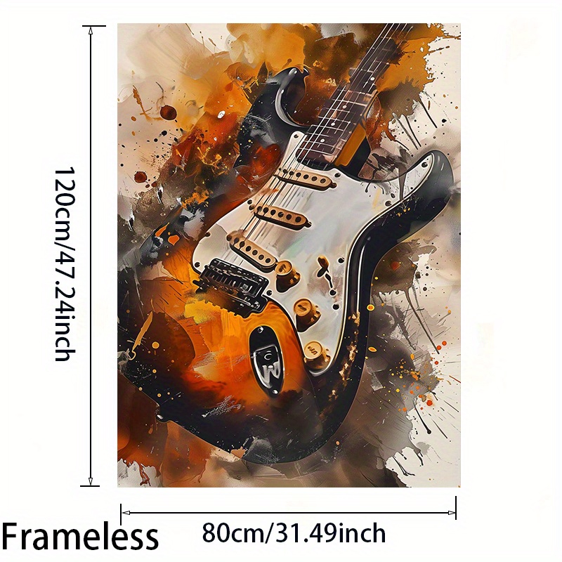 TEMU 2d Flat, 1pc 31.49*47.24in/ 80cm*120cm Frameless House Canvas Painting Art For Living Room Modern Canvas Poster For Bedroom And Living Room