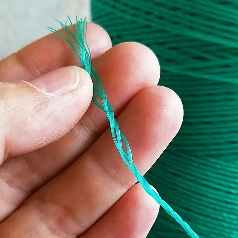 Snur durabil de grădină verde de 200 m - diametru de 1 mm, legare din plastic pentru legume, roșii etc. - ideal pentru sere, paturi de flori, plase de pescuit și activități de grădinărit, rezistență ridicată și ușor de tăiat