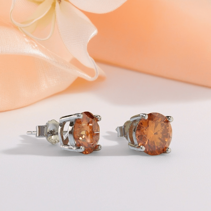 Elegant 0.5/1/2/3 Carat Moissanite Stud Earrings