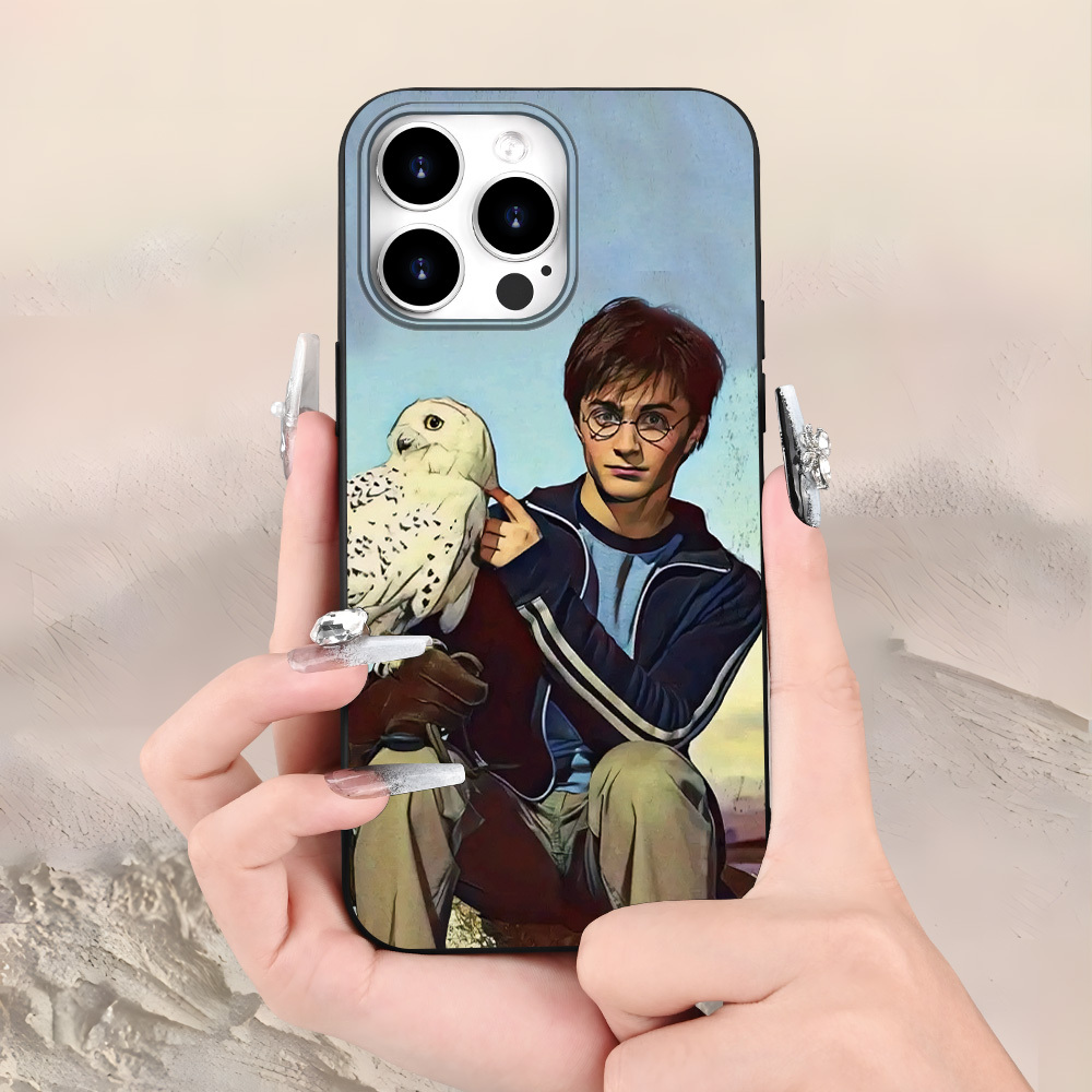 

Creative-anime- And Owl-suitable For /15/14/13/12/11 Xs Xr X 7 8 Plus - Black Tpu Soft Case, Provides Shock Protection, Winter Autumn/new Year, A For You Phone Case And Decorate Phone