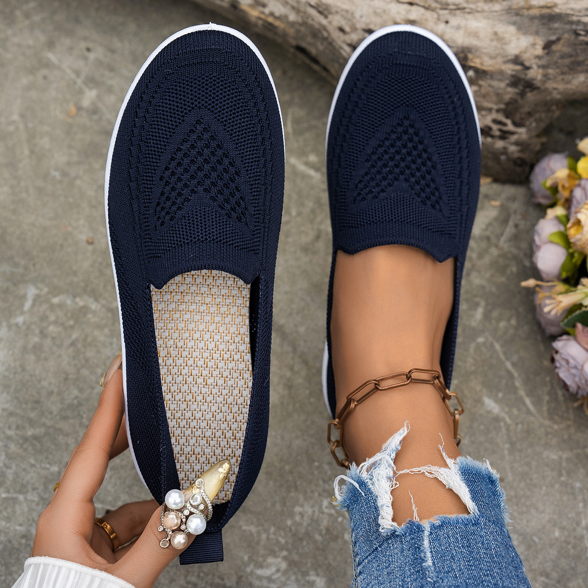 sneakers   womens english casual shoes 4color low top comfortable daily versatile lightweight flat shoes breathable mesh outdoor   mom walking shoes