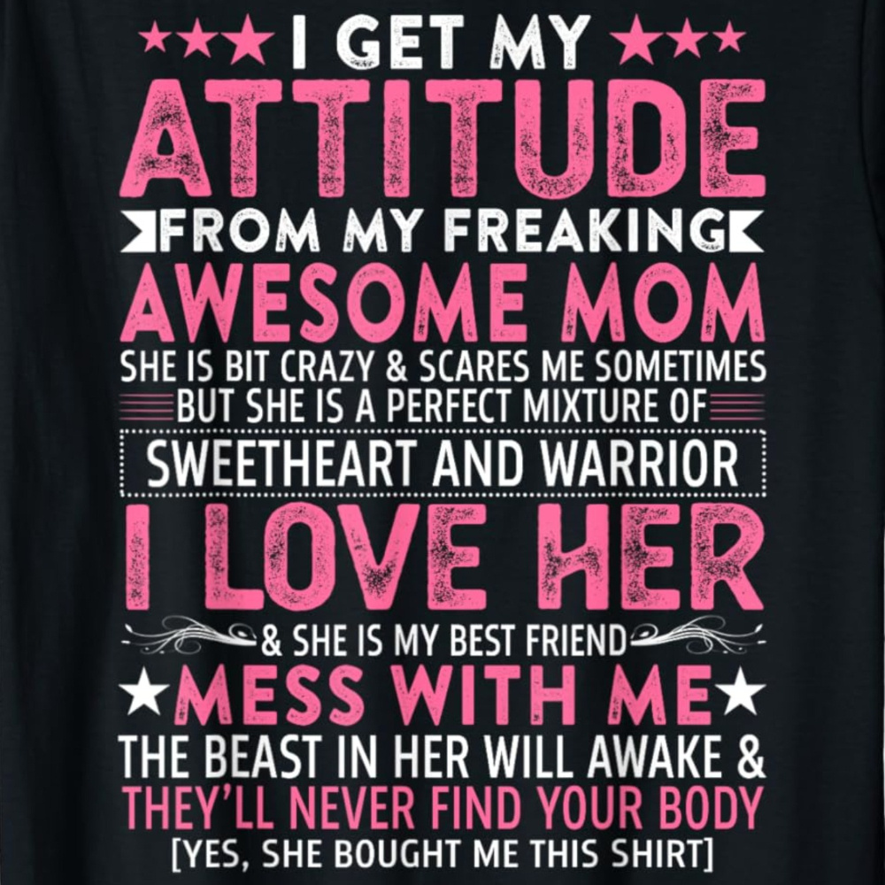 

Mom" Funny Men's T-shirt - 100% Cotton, Crewneck Tee, Perfect Christmas Gift For Dad & Family