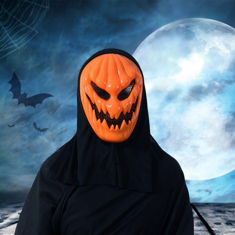 Realistic Pumpkin Face Mask for Halloween
