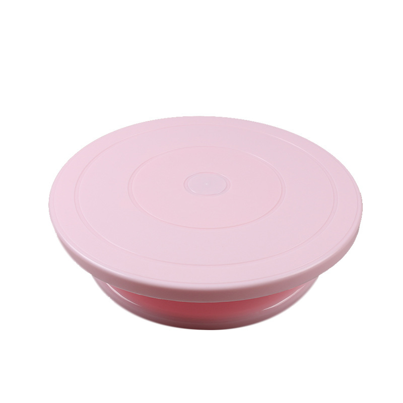 TEMU 1 Pack Professional Cake Turntable, 360° Rotating Cake Decorating Stand, Plastic Rotating Cake Turntable, Rotating Cake Decorating Stand, Baking