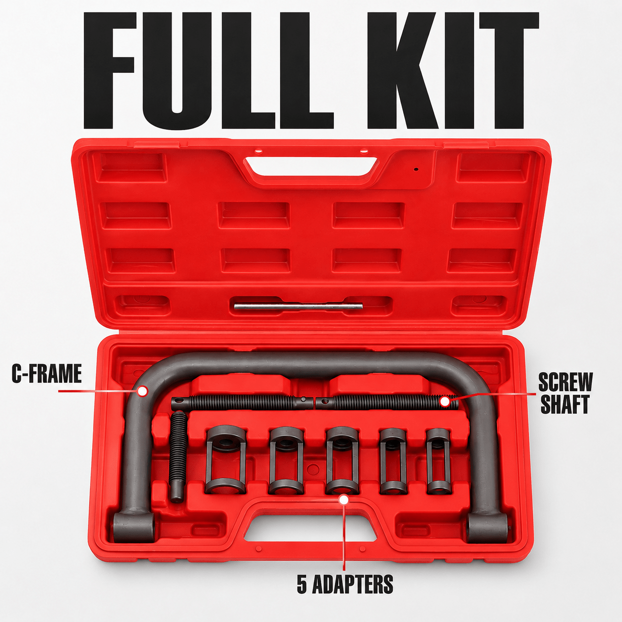 TEMU 10pcs Valve Spring Compressor Kit Non-disassembly Valve Pliers Overhead Clamp Professional Auto Engine Valve Removal Gasket Replacement Repair