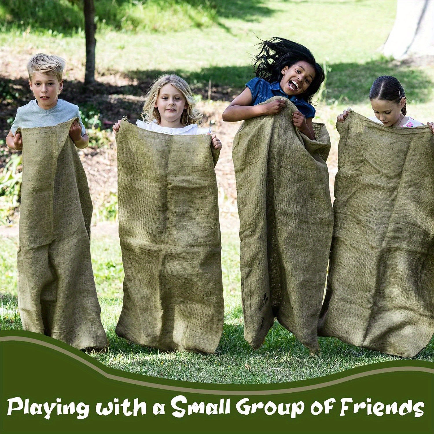 

Large Linen Sack Race Bag - 40x24 Inches, Burlap For And Adults, Ideal For Outdoor Fun, Birthday Parties, Gatherings, Gifts