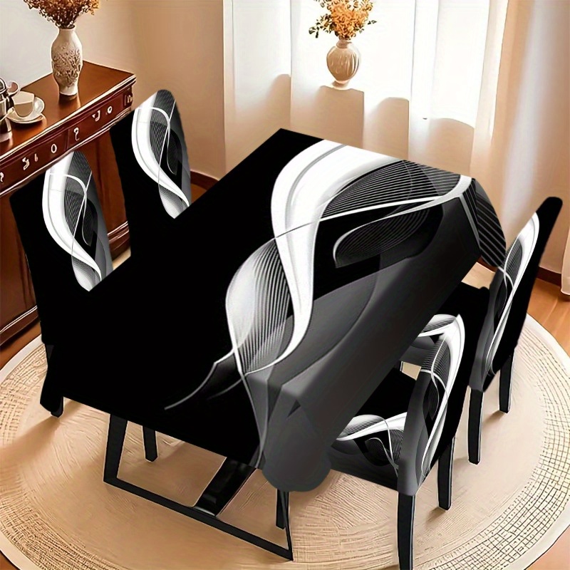 TEMU Party Tablecloths With , Rectangular Tablecloths, Suitable For Home Decor, Hotels, And Restaurants. Are Essential Party Decorations For Perfect