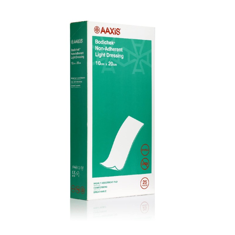 Pack of 25 Bodichek Non-Adherent Light Dressings, Measuring 20 Cm by 10 Cm - Image 3