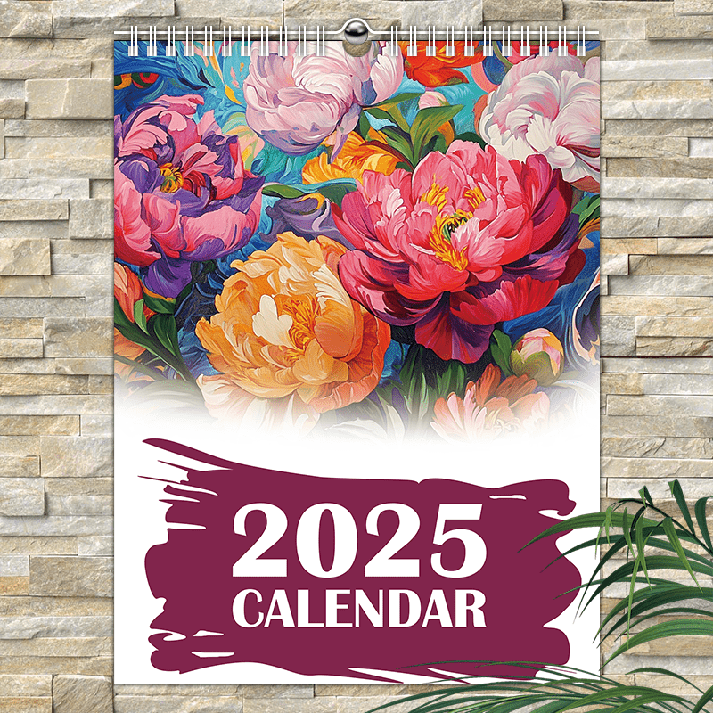 

2025 12-month Wall Calendar, Fresh , Paper Office Supplies For Personal Planning