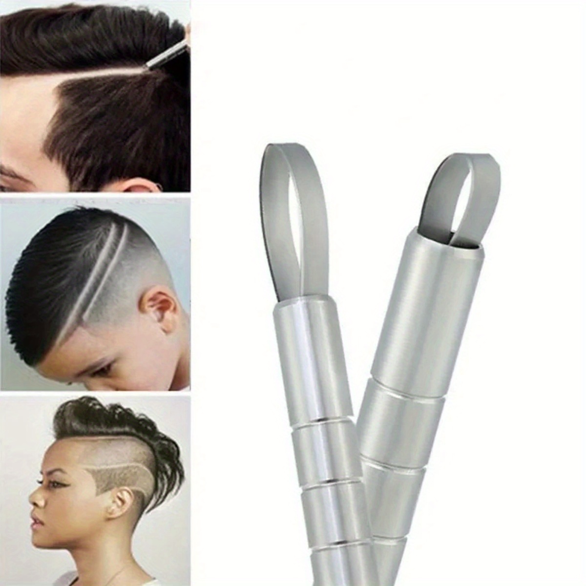 

Hot Hairstyle Engraved Pen+10pcs Blades Professional Hair Trimmers Hair Styling Eyebrows Shaving Salon Diy Hairstyle Accessory