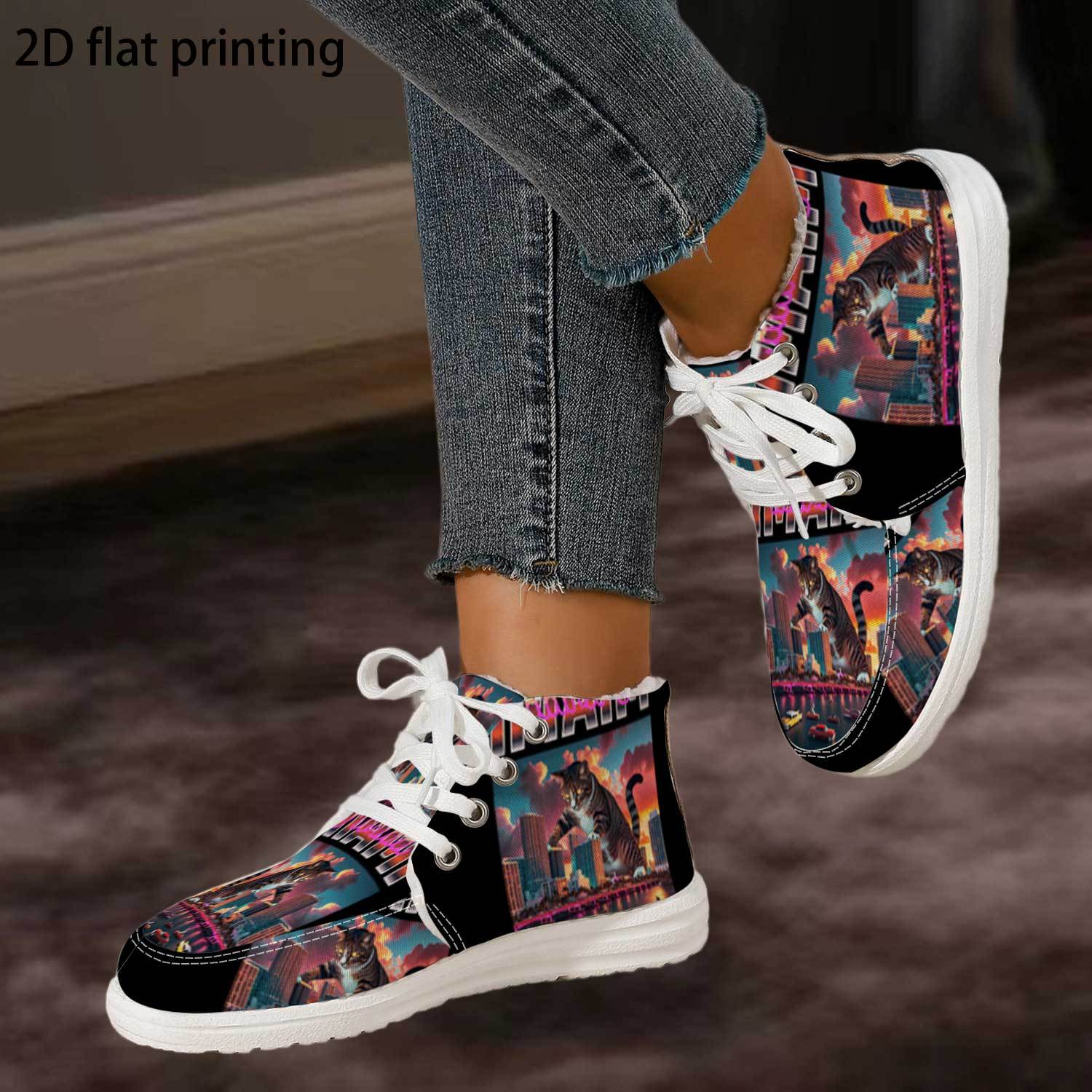 Nieuwe stijlvolle en trendy dames sneakers met hoge vetersluiting