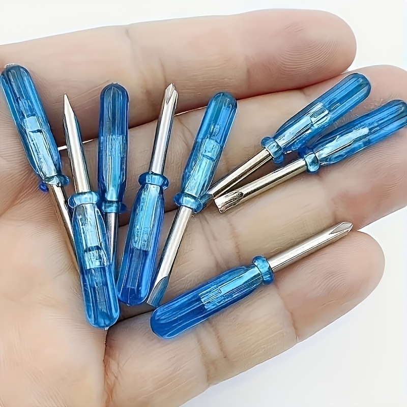 10pcs Mini Screwdriver Set, For Toy Repair And - Includes 2mm Micro Flathead , Designed For Enthusiasts And Craft Practice (no Power Required)