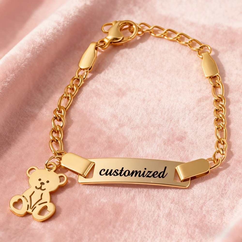 TEMU Custom Personalized Bracelet With A Charm - Men's Personalized Bracelet, Unisex Bracelet, An For Graduation Ceremonies, Weddings, Parties,