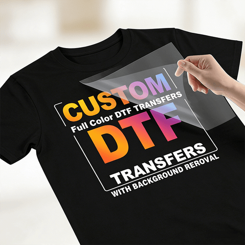 item picture 3pcs dtf heat transfer service in sizes from 1 5 inches to 12 5 inches customizable with photos text or patterns made from high quality vinyl material suitable for fabrics including t shirts