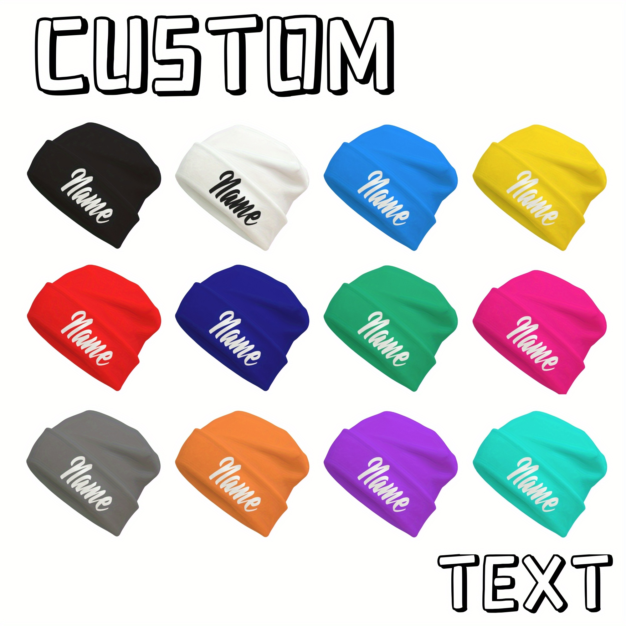 

Customizable Fashion Beanie, Unisex, Soft, Stretchable, Loose Fit, , Warm, With Polyester 95%, Spandex 5% For All , Ideal For Cycling, Perfect Gift For Valentine's, Birthdays