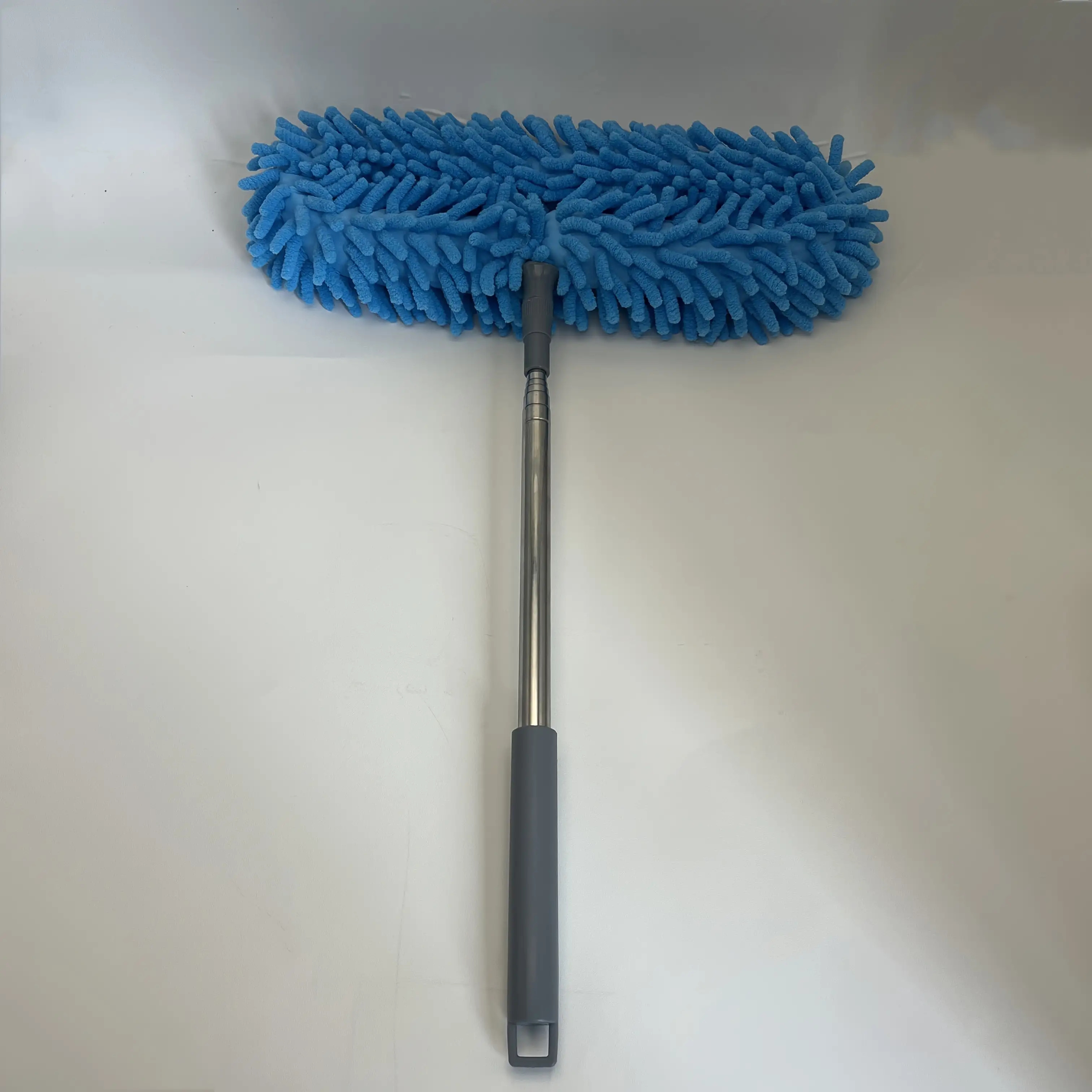 TEMU Nettoyeur flexible pour ventilateur de plafond, lavable, avec perche d'extension de 57 pouces - Tête en chenille pour un nettoyage facile des