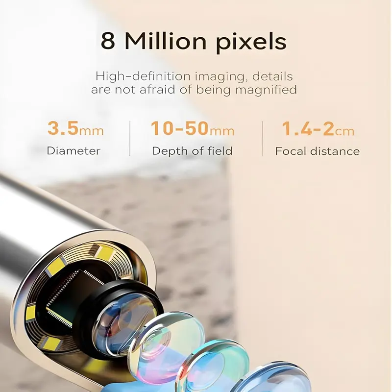 ear wax removal tool visual ear pick earwax removal tool with 6 ear pick covers visual ear pick with camera and light 7pcs ear pick set compatible with all mobile phones Product details 3