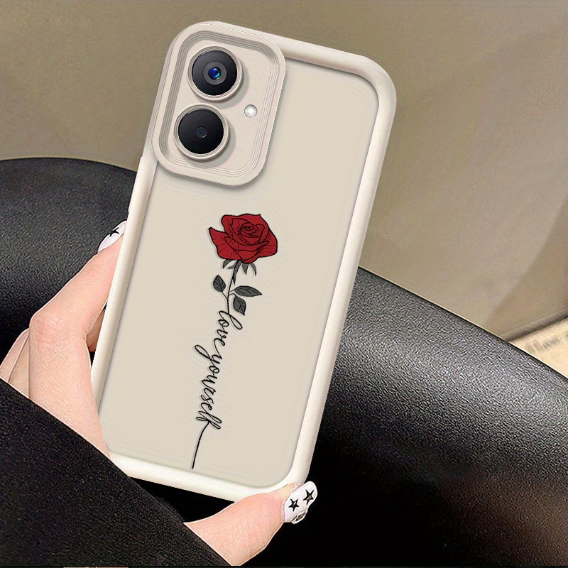 TEMU Custodia per Telefono: Adatta per Realme Note 60, Design a Motivo Rosa, Custodia Morbida e