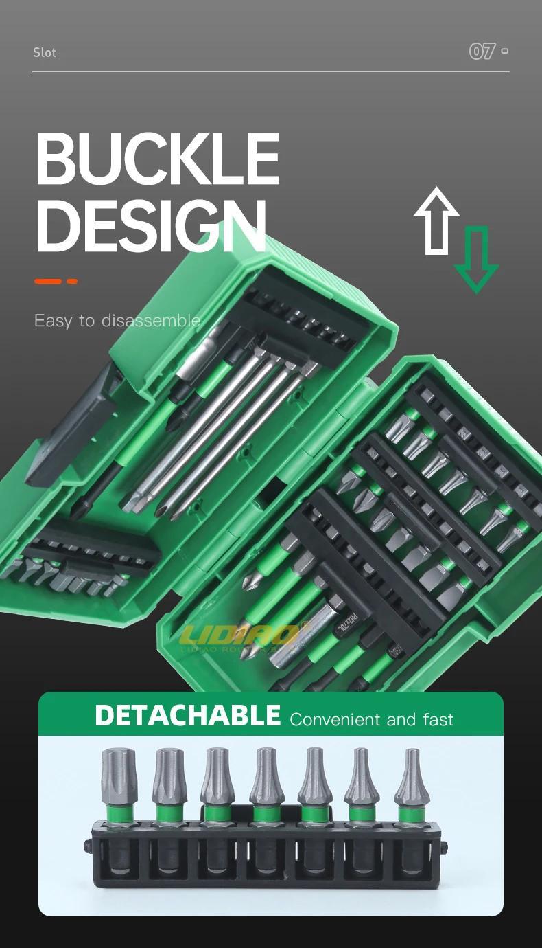 Juego de 35 piezas de brocas para destornillador, set magnético de vasos hexagonales, accesorios para taladro eléctrico, kit de herramientas multifunción para reparaciones