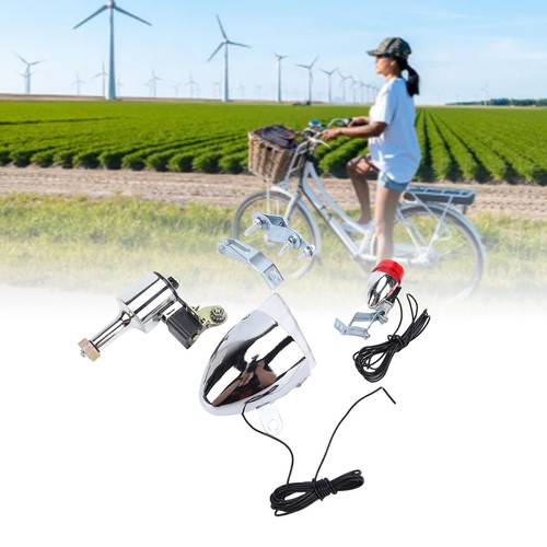 bike generator headlight tail light kit 6w friction generator head tail lamp for road bike mountain bike