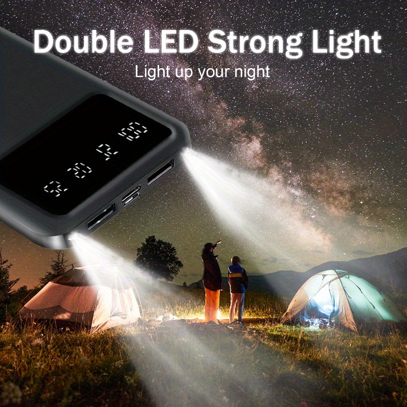 20000mAh Portable Power Bank with LED Display & Dual Output