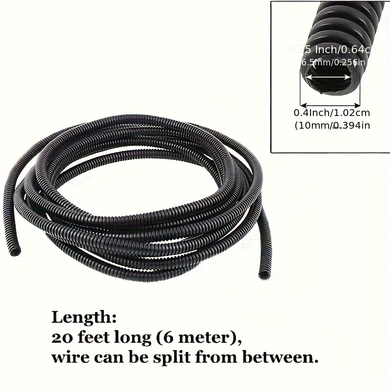 20 Feet Pet Cable Protector-durable Plastic, Prevent Rabbits, Cats And Dogs From Biting And Gnawing, Electronic Additions