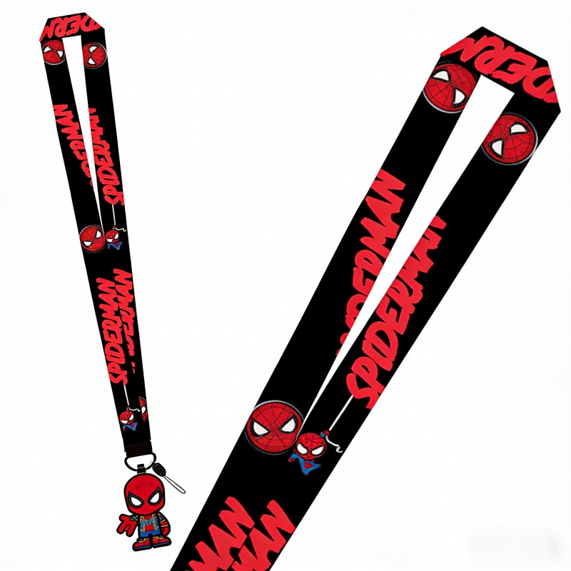 2d -man Lanyard With Neck Strap & Phone Chain Pen Holder - Officially Licensed Suitable For, Office, , Badges, Phone, Polyester Woven With -man