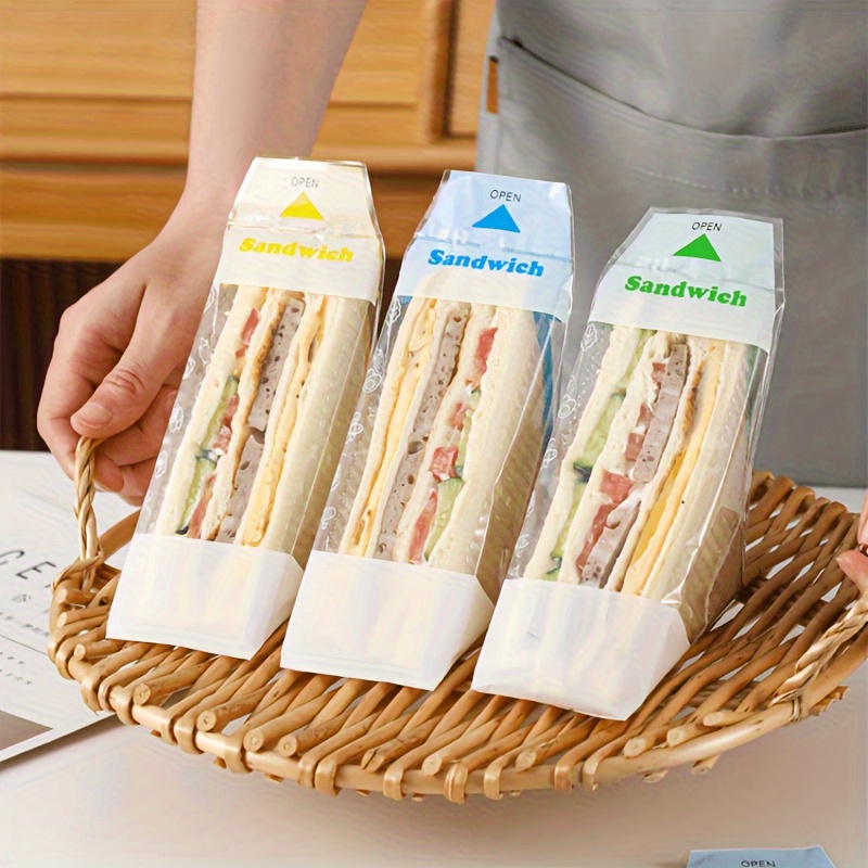 50pcs   transparent   bread bags suitable for baking and packaging durable plastic   bread and cake bags suitable for   and restaurant use