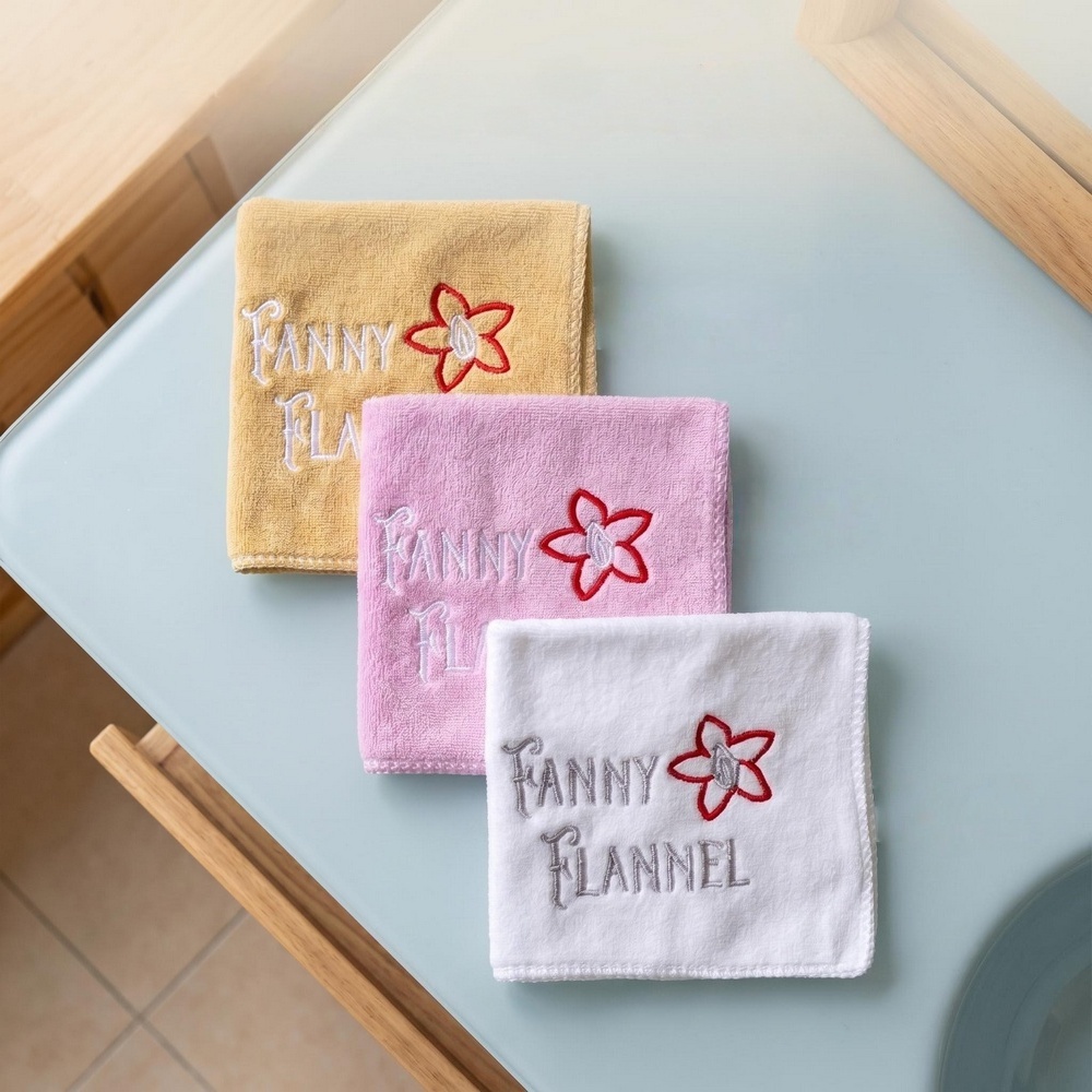womens funny   embroidered microfiber towel thickened soft absorbent suitable for intimate   wash only washcloth gift for mothers day fathers day present with humorous