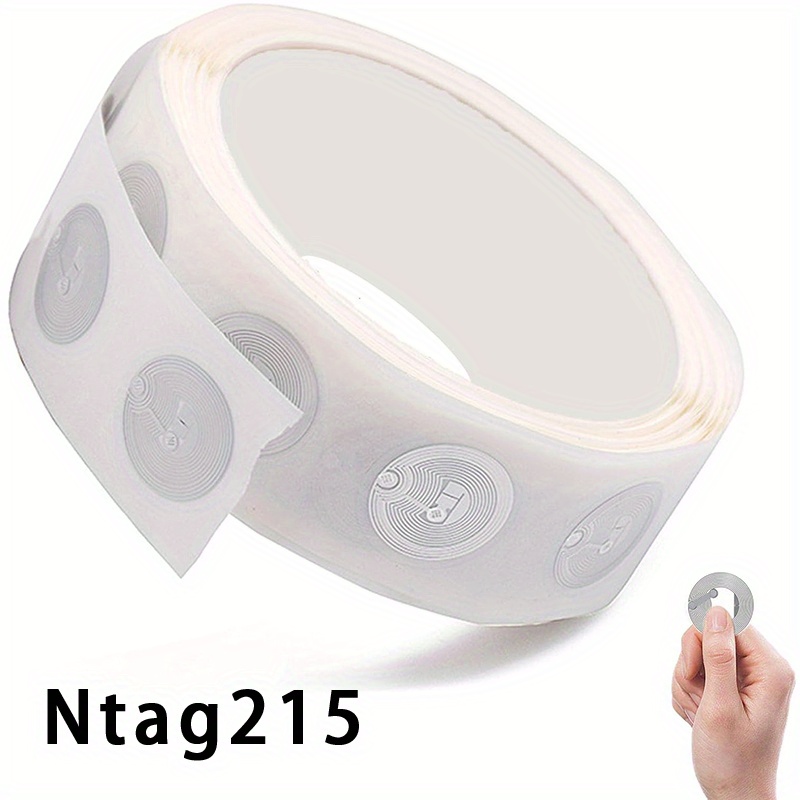 25pcs Sticks, Nfc Ntag213/ntag215 Stickers, Rewritable Nfc Chip, Programmable 144/504 Byte Memory For All Nfc-enabled Mobile Phones And Devices