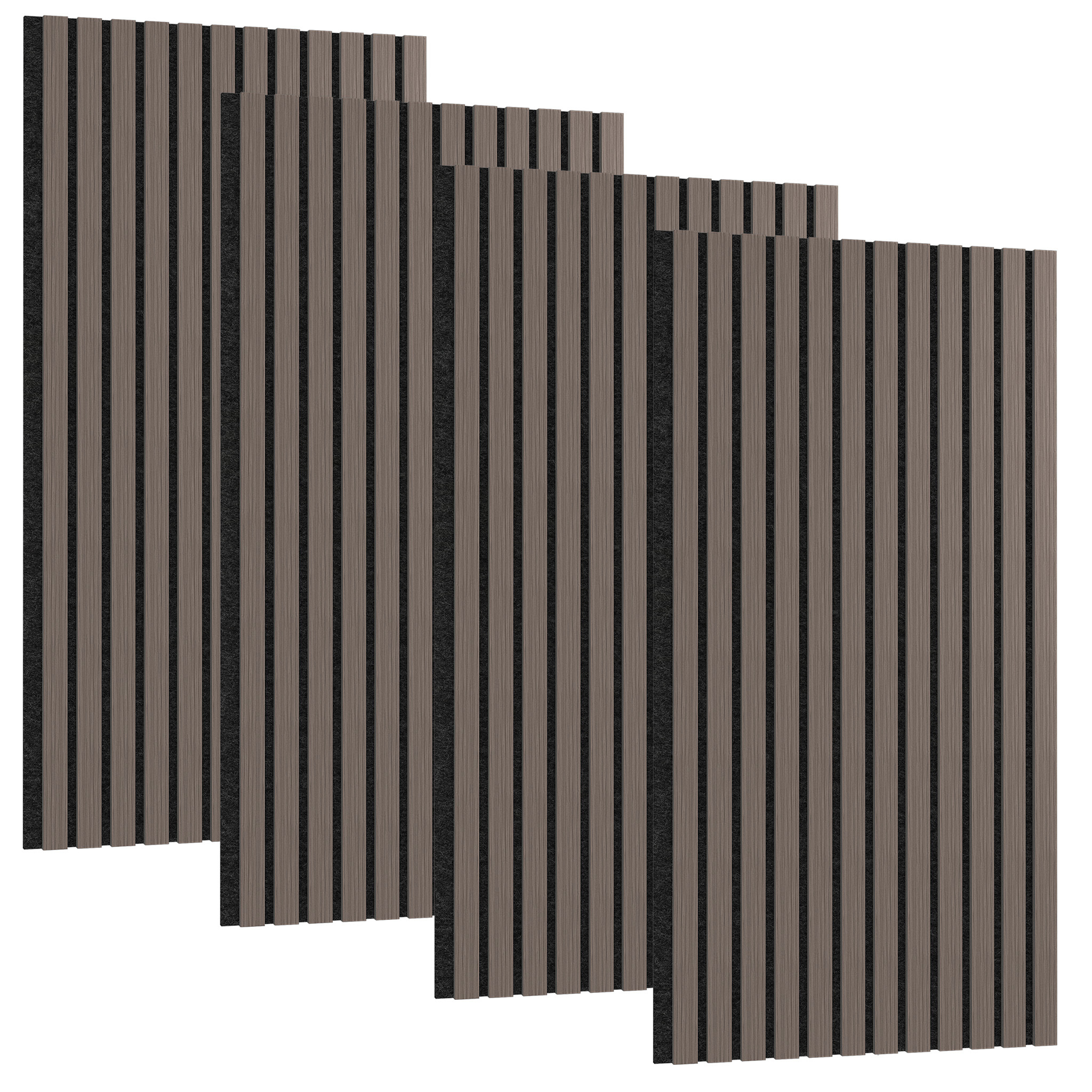 4pcs 120x60cm Acoustic Panels Set - 3D Striped Polyester Fiber Sound-Absorbing Sheets with   Wood Grain  , Wall Soundproofing Boards for  , Office, and Recording Studio, Soundproofing Panels, Office Noise Reduction, Modern Decor, Durable Construction, Soundproofing Panels, Office Noise Reduction, Modern Decor, Durable Construction, Soundproofing