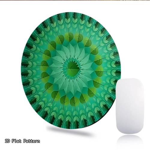 1 mandala mouse pad with non slip base enough small desk suitable for office gaming desks durable rubber base green floral mandala stylish computer accessory for work or gaming enthusiasts