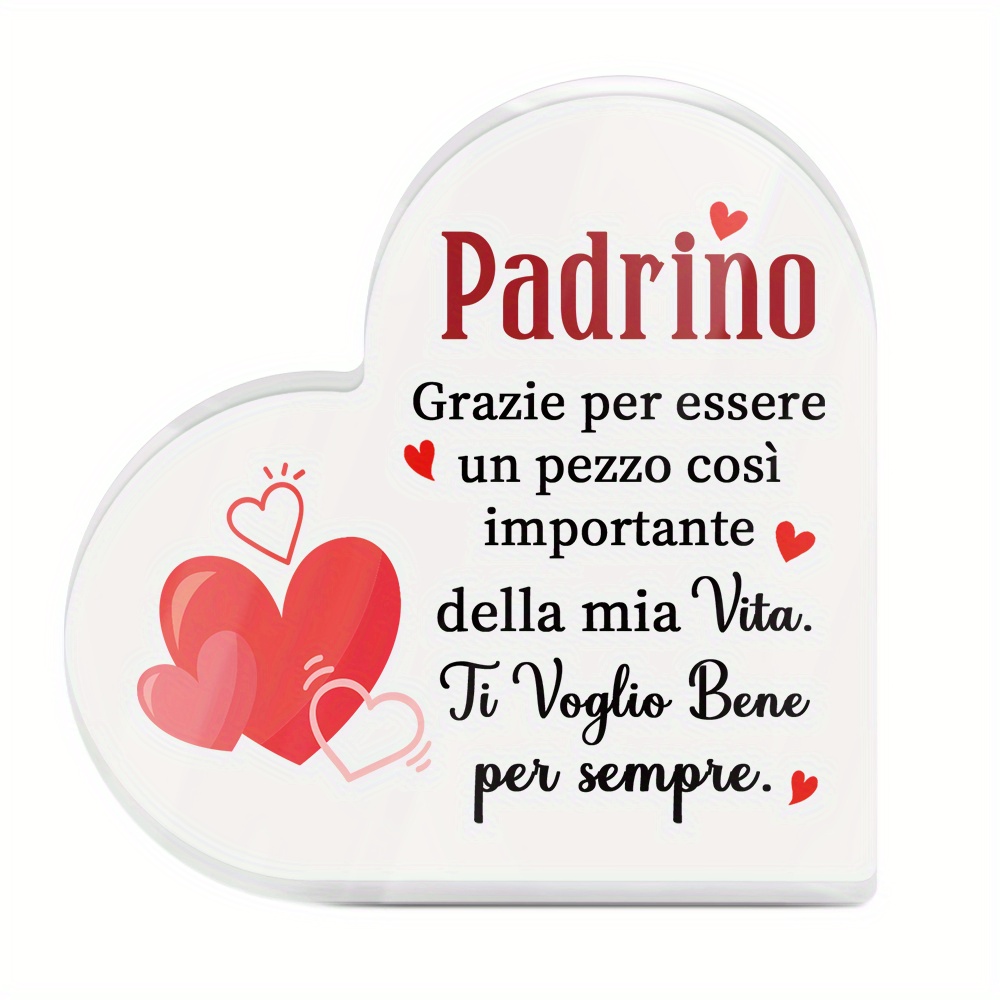 TEMU Putuo Decor 1pz Shaped Acrylic Sign Decorazione da tavolo, Dio padre Grazie per stato un pezzo cos穫 della mia vita. Ti amo , Decorazione da