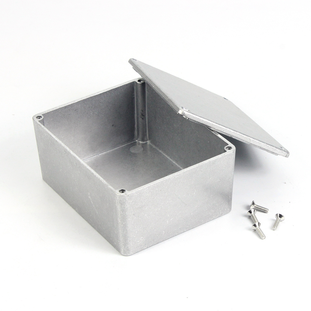 TEMU Heavy-duty Die-cast Aluminum Guitar Pedal Case Compatible For Diy Effects Pedals - 1590c Enclosure With Height, Shockproof Equipment Box, Diy