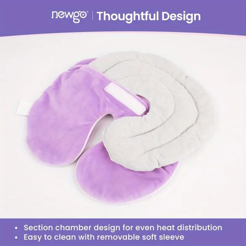 microwavable heating pad sinus mask - microwaveable warm compress for sinus pressure, migraines, tension , facial & eye - soft fabric with heat distribution, comfortable eye cutouts, ideal for cold weather - purple & options, hand wash only, ideal for home, office, travel - migraine & allergy sufferers, home, , durable construction, heat, portable design, healthconscious , portable heater, for Product details 4