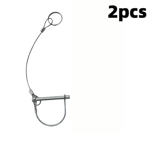 item picture 2 3 5pcs tow lock pins with lanyard loops featuring a matching lanyard design to prevent loss heavy duty trailer towing and connecting accessories compatible with agricultural trailers lawn transport vehicles and garden tow trailers