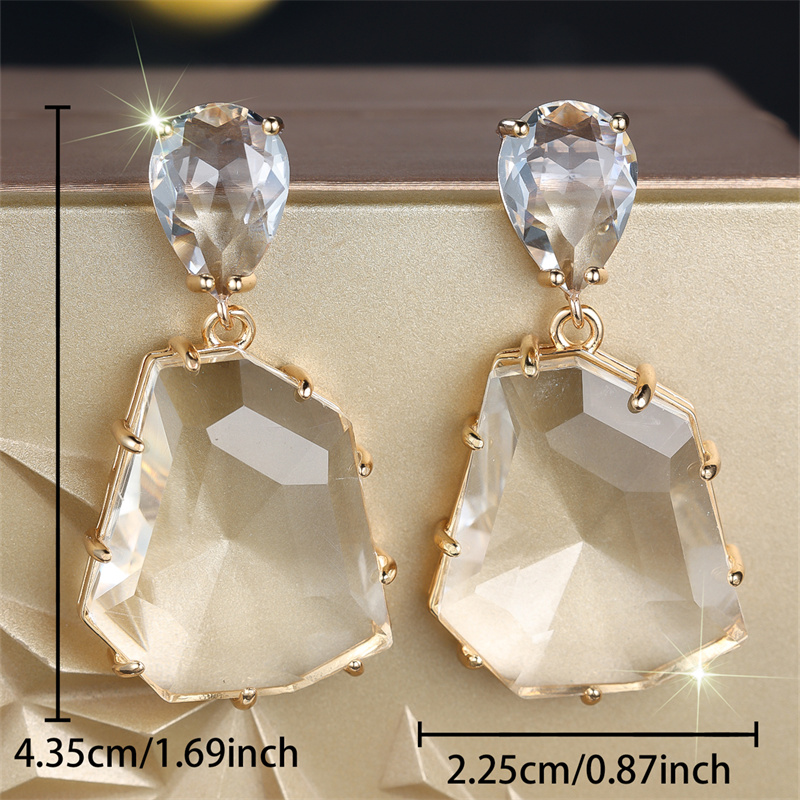 Elegant Clip-On Commuter Stud Earrings with Synthetic Zirconia