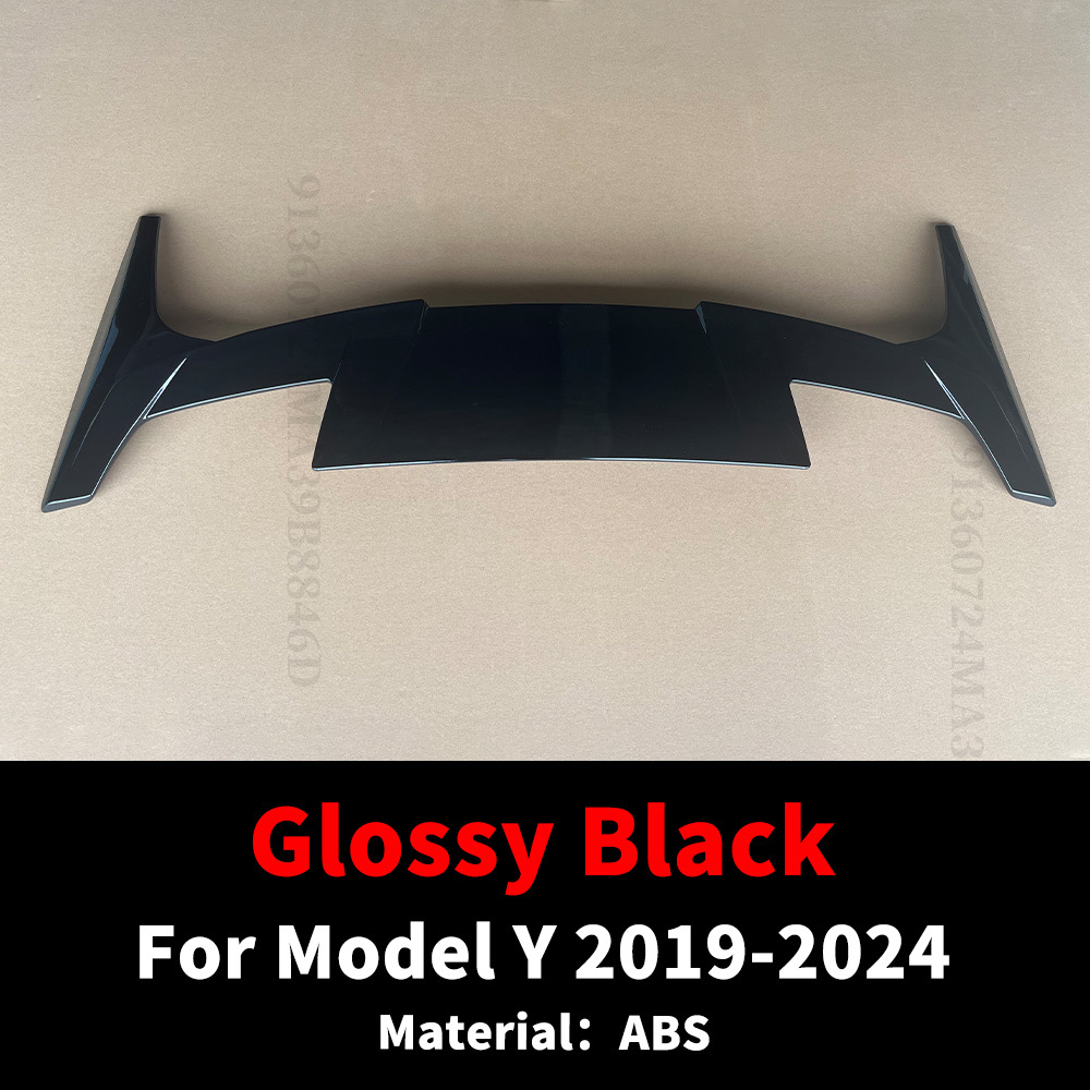 TEMU Sporty Rear Roof Spoiler For Model 3/ From 2016 To 2024, Made Of Abs Plastic, No Drilling Required For Installation, Part Of Body Kit Tuning