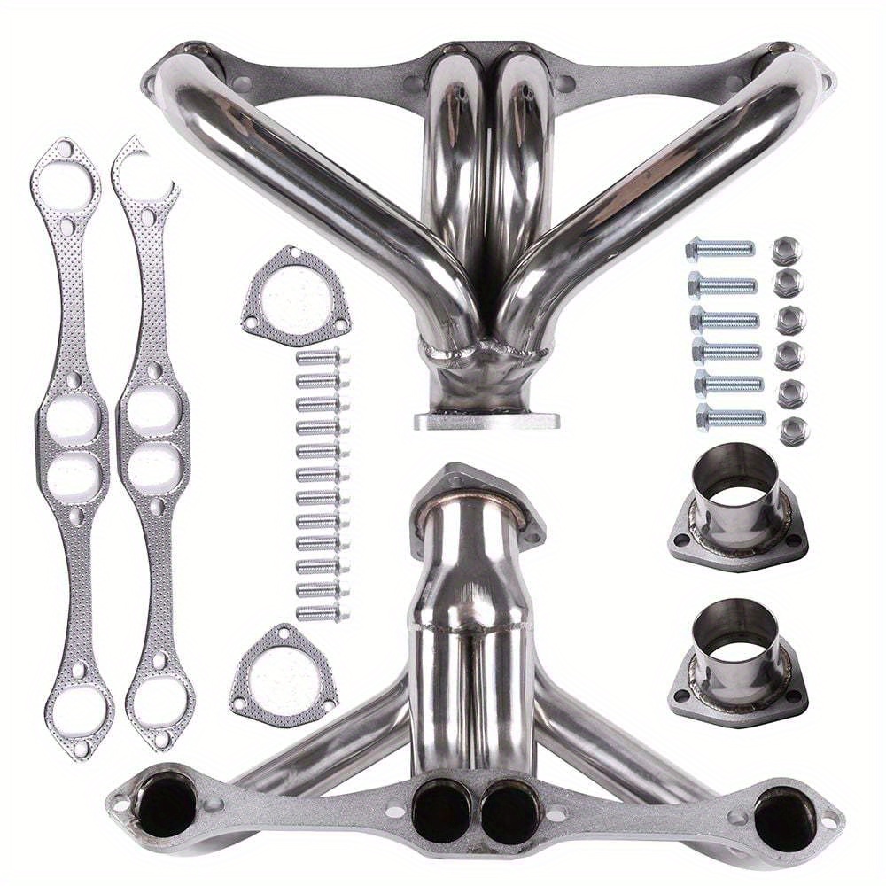 exhaust pipes 1968 1969 for   block v8 exhaust manifold racing   replacement 4 1 design