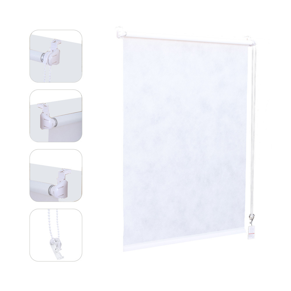 TEMU Sekey 80g Non-woven Fabric Roller Shade, Solid Color Blackout Window Treatment, Uv Protection For Home Office