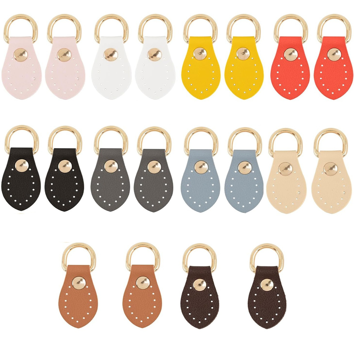 TEMU 20 piezas Gancho de montaje para correa de bolso de , 10 colores, hebilla para coser, clips de anilla en D para bolso, cierre de repuesto para