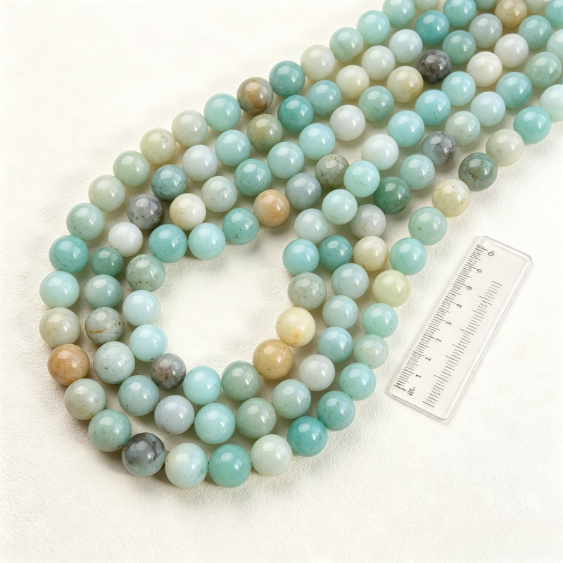 Natural Amazonite Loose Beads for Jewelry Making