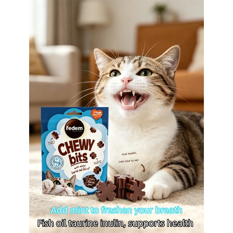  tuna flavored chewable that cats can dogs the early months can which     can clean teeth and massage gums Product details 3