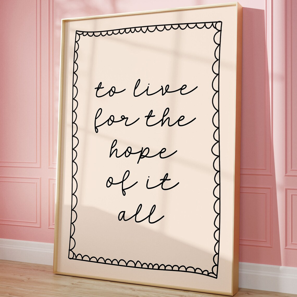 TEMU 2d Flat, 2d Flat, 1pc Wall Art Featuring A Quote Poster ' The .' This Art Print Is Hand-drawn In A By Taylor And Serves As A Affirmation Poster.