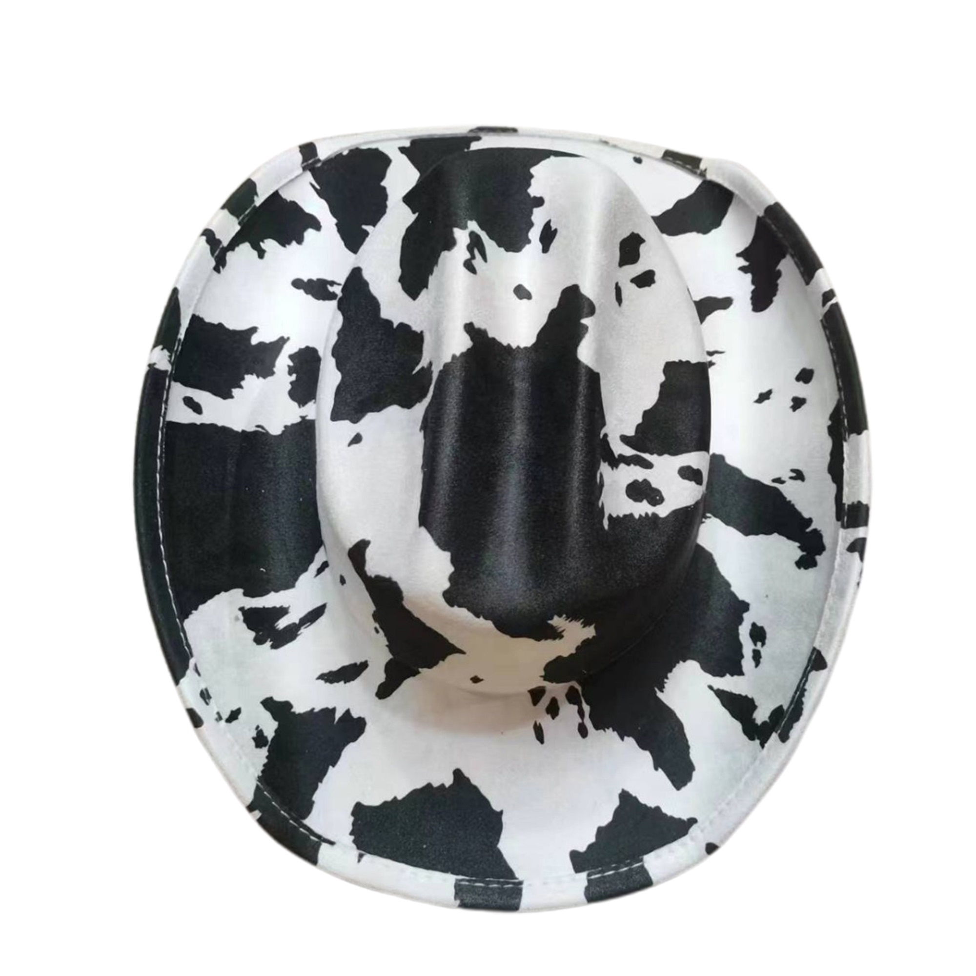 Cow Print Cowboy Hat Adjustable Straw Western Hat for Women womens cow print cowboy hat straw western hat adjustable - Temu main image 3