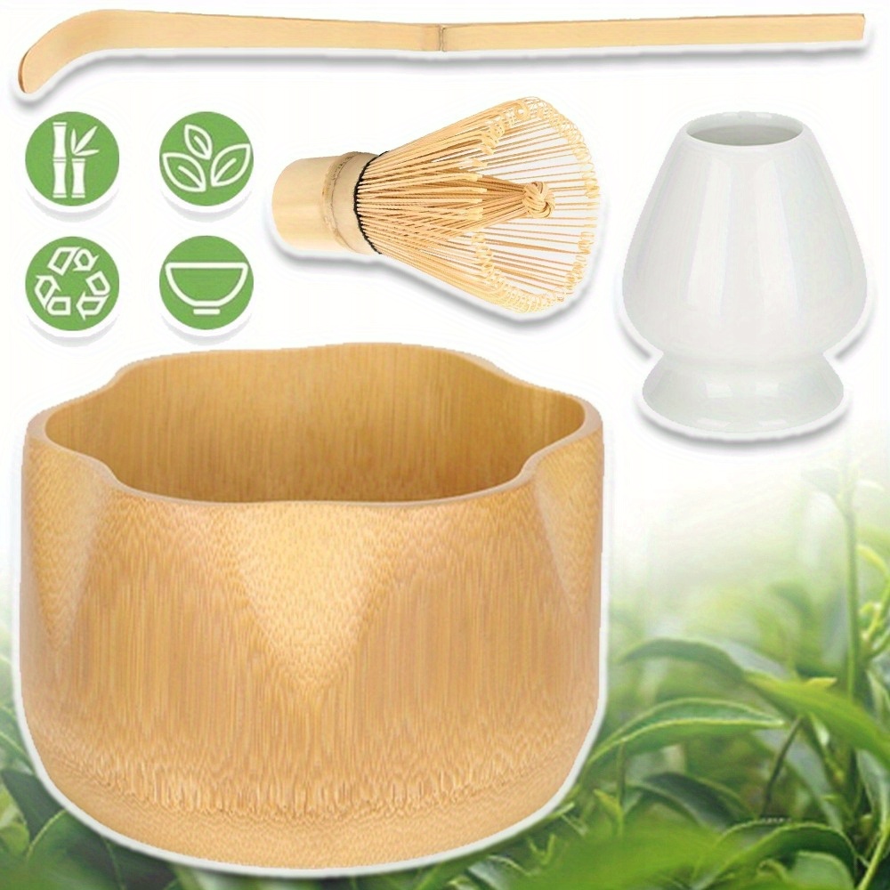 4pcs japanese-  tool set - natural ceramic &   with  , non-slip ergonomic spatula, chopsticks rest, spoon rest & chopsticks holder - decorative gift box for home cooks,   enthusiasts (no electricity needed), kitchen utensils, cooking utensils, utensil set, kitchen gadgets 0
