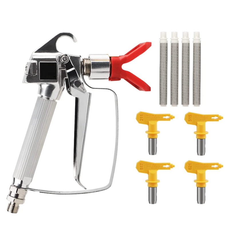 Image of Airless Paint Spray Machine, High Pressure 3600 Psi With 4 Swivel Joints 211, 515, 517, 621 And 4 Filters