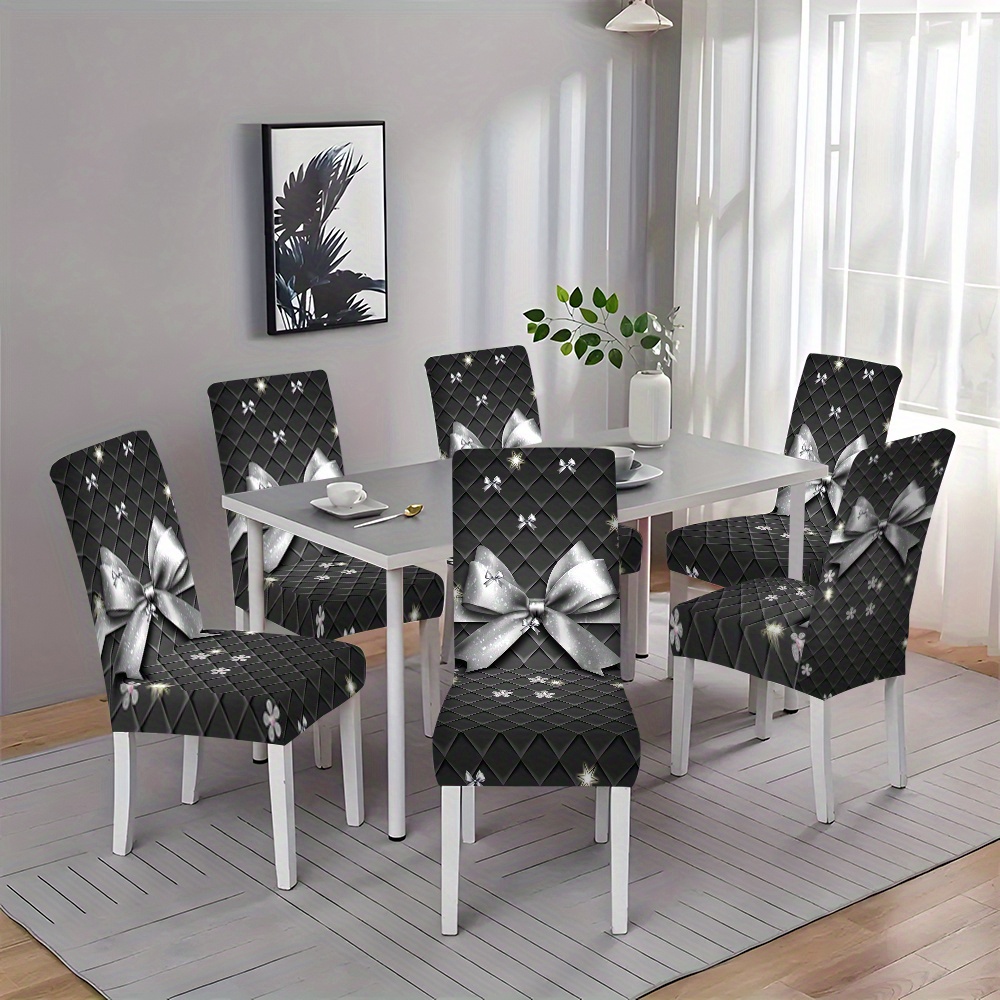 

Open -2/4/6pcs Floral/geometric Animal And Other Patterns New Printed Chair Covers Hotel Home One-piece Chair Covers For All Home Dining Table Living Room Kitchen Decorative Chair Covers